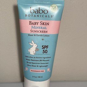 (2) Babo Botanicals Baby Skin Mineral Sunscreen